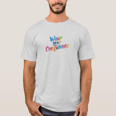 大胆なメンズ ステートメントTシャツ Tシャツ (正面)