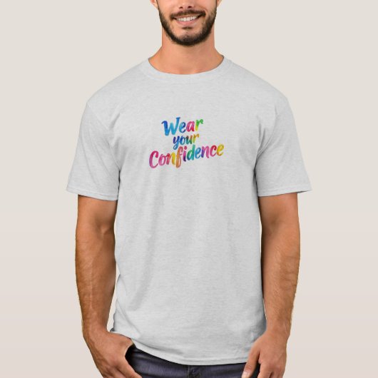 大胆なメンズ ステートメントTシャツ Tシャツ (正面)