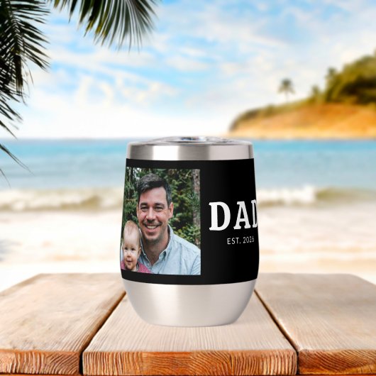 大胆なモダンブラックフォト Dad Established (ビーチ (回転後))