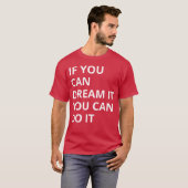 大胆なモチベーションの引用デザインの友達 Tシャツ (正面フル)