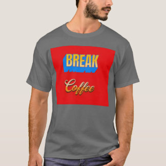 大胆なレトロブレイクコーヒー家族 Tシャツ