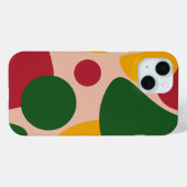 大胆なレトロ抽象シェイプパターン Case-Mate iPhoneケース (裏面 (横))