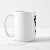 大胆な侍戦士 - 日本美術 コーヒーマグカップ (左)