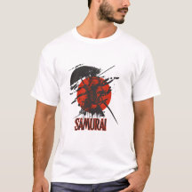 大胆な侍戦士Tシャツ - 日本美術
