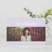 大胆な卒業式 | 写真入り卒業式招待状 招待状 (スタンド正面)