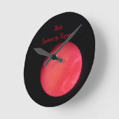 大胆な困難 ラウンド壁時計 (傾斜)