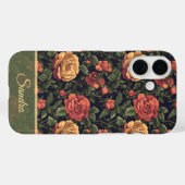 大胆な女性へのギフト ローズ カスタム Case-Mate iPhoneケース (裏面 (横))