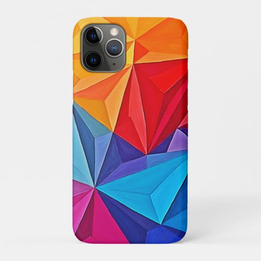 大胆な幾何学プリズム アブストラクトアート Case-Mate iPhoneケース (裏)