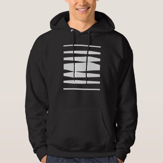 大胆な幾何学模様のライン デザイン Tシャツ (正面)