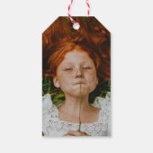 大胆な幾何学的な形がもたらす、鮮やかなドットが特徴のモダンで楽しいカラー ギフトタグ (裏面)