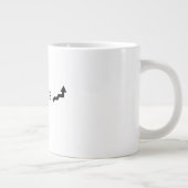 大胆な引用のマグカップ ジャンボコーヒーマグカップ (右)