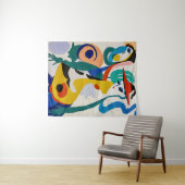 大胆な抽象キュビズムシュルレアリズム人物絵画 タペストリー (インサイチュ(横))