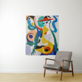 大胆な抽象キュビズムシュルレアリズム人物絵画 タペストリー (インサイチュ)