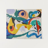 大胆な抽象キュビズムシュルレアリズム人物絵画 タペストリー (正面(横))