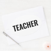 大胆な教師用オーバルステッカー 教室で使う 楕円形シール (封筒)