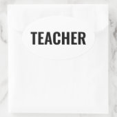 大胆な教師用オーバルステッカー 教室で使う 楕円形シール (バッグ)