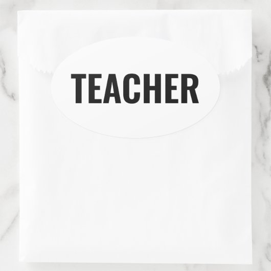 大胆な教師用オーバルステッカー 教室で使う 楕円形シール (バッグ)