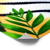 大胆な植物の仔トラ ポスター (角)