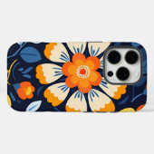 大胆な民俗芸術の花 Case-Mate iPhoneケース (裏面 (横))