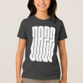 大胆な波状のジャズロゴデザイン トライブレンドTシャツ (正面)