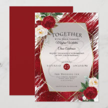 大胆な深紅のペイントストローク 赤い芍薬