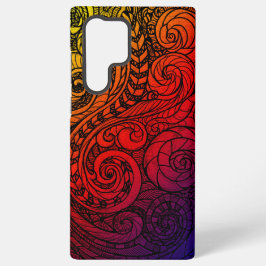 大胆な渦巻き落書き SAMSUNG GALAXY S22 ULTRAケース
