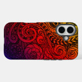 大胆な渦巻き落書きiPhoneケース Case-Mate iPhoneケース (裏面 (横))