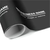 大胆な現代のビジネス名テンプレート | モノクロ ラッピングペーパー (ロールコーナー)