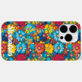 大胆な現代フラワーパターン ビブラントデイジー Case-Mate iPhoneケース (裏面 (横))