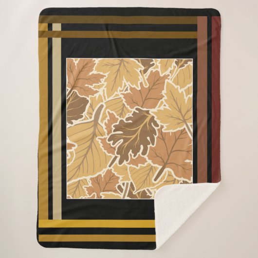 大胆な秋 シェルパブランケット (正面)