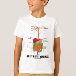 大胆な移動常に内部(消化系) Tシャツ