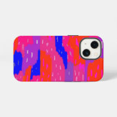 大胆な筆致の抽象画プリント iPhoneケース (裏面横)