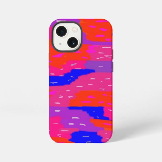大胆な筆致の抽象画プリント iPhoneケース (裏面)