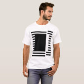 大胆な線のスクエア Tシャツ (正面フル)