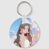 大胆な美意識 グラフィックTシャツ キーホルダー (裏面)