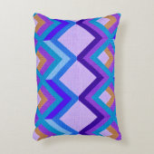 大胆な色使いの抽象幾何学模様 アクセントクッション (正面(垂直))