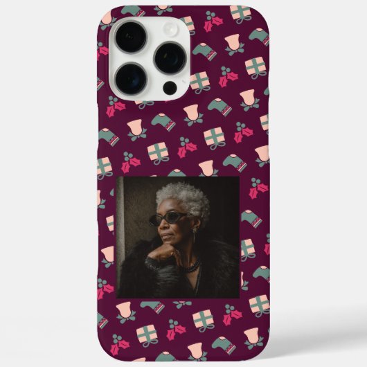大胆な花嫁のシャワーギフト クリスマスパターン Case-Mate iPhoneケース (裏面)