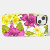 大胆な花柄プリント iPhoneケース (裏面横)