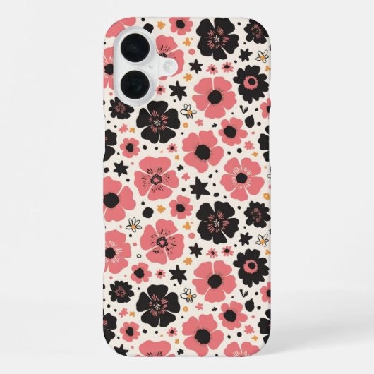 大胆な薔薇のダンス iPhoneケース (裏面)