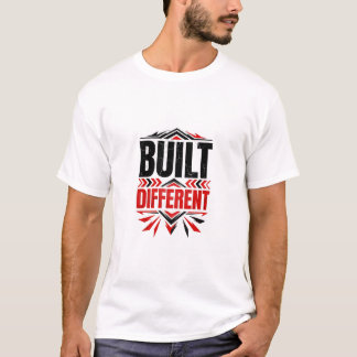 大胆な赤と黒のインスピレーショングラフィックデザイン Tシャツ