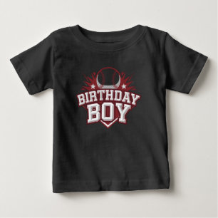 大胆な野球の誕生日 ベビーTシャツ