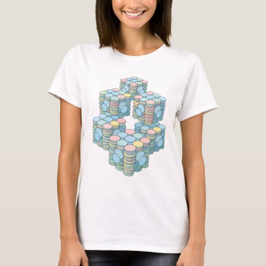 大胆な黄色のUNKNOWステートメントデザイン Tシャツ (正面)