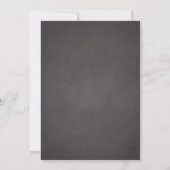 大胆な黒板風のSave the Dateのお知らせ セーブザデート (裏面)