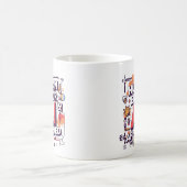 大胆な「Human Error, AI Approved」デジタルアート コーヒーマグカップ (中央)