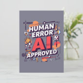 大胆な「Human Error, AI Approved」デジタルアート シーズンカード (スタンド正面)