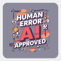 大胆な「Human Error, AI Approved」デジタルアート
