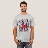 大胆な「Human Error, AI Approved」デジタルアート Tシャツ (正面フル)