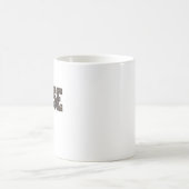 大胆な「NURSE」タイポグラフィの抽象パターン コーヒーマグカップ (中央)