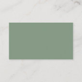 大胆な Sage Green 卒業式 卒業パーティー アドバイスカード (裏面)
