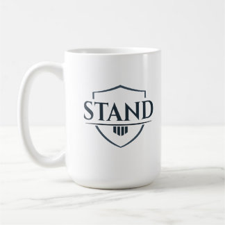 大胆な「STAND(立ち上がれ)」の文言が入ったキリスト教マグカップ コーヒーマグカップ